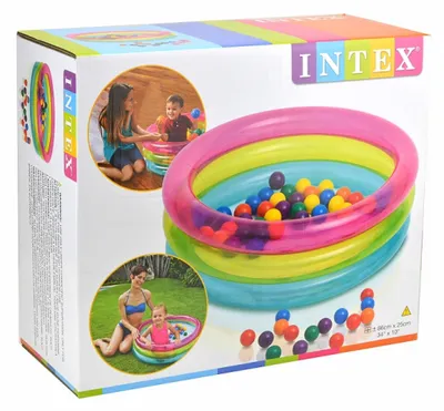 Obrázok produktu pre Intex 48674NP, Nafukovací bazén, Kolo, 1 rok / roky, Vinyl, Viacfarebný