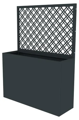 Produktbild von Westmann Dekora 9 Metall Pflanzkasten mit Rankgitter Anthrazit