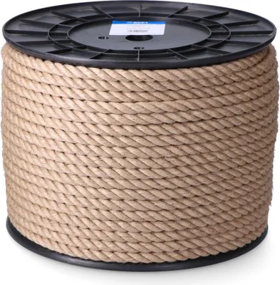 Immagine prodotto di Corda ecologica in juta a 3 fili (lunghezza 200 metri e spessore Ø 6 mm), colore marrone