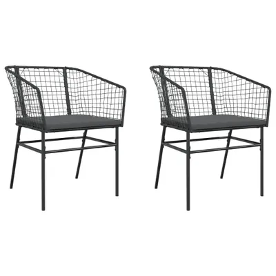 Produktbild von VidaXL 369100, Terrasse, Gepolsterter Sitz, Polyrattan, Stahl, Grau, 110 kg, 620 mm