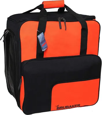 Brubaker Super Function Skischuhtasche mit Rucksackfunktion Orange/Schwarz