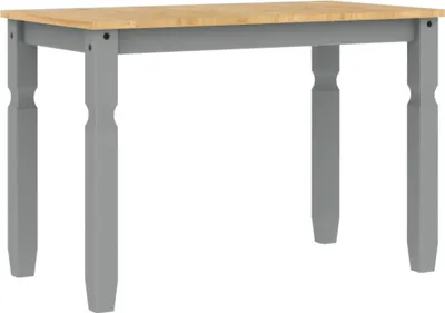 Obrázek produktu pro vidaXL Jídelní stůl  grey 112x60x75 cm z masivního borovicového dřeva