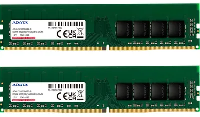 Produktbild von ADATA DIMM 32 GB DDR4-3200 (2x 16 GB) Dual-Kit, Arbeitsspeicher
