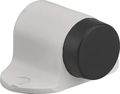 Image de Butoir pour porte lourde à visser, fixation au sol, blanc - THIRARD