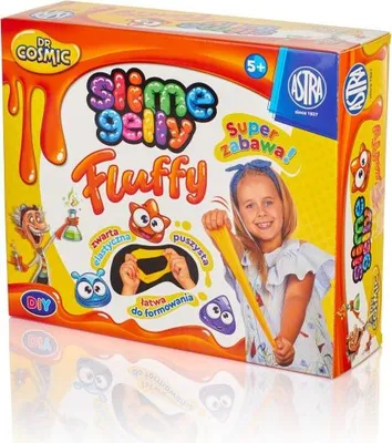 Produktbild von Dr. Cosmic Slime gelly Fluffy orange ASTRA