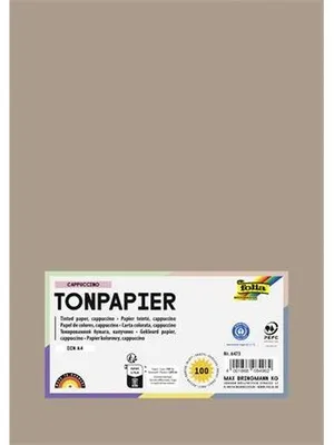 Obrázok produktu pre folia Tonpapier, DIN A4, 130 g/qm, cappuccino