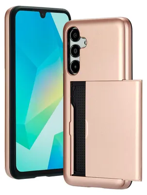 Imagen del producto de Funda Trasera con Ranura para Tarjetas para Samsung Galaxy A16 - Oro rosado