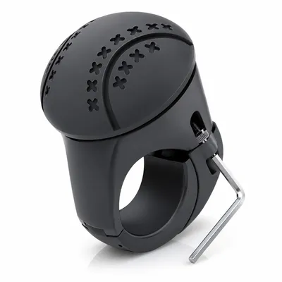 Immagine prodotto di Impugnatura per ausilio alla sterzata con rivestimento in silicone, pulsante per ausilio alla sterzata per auto e camion - VOLANTIX