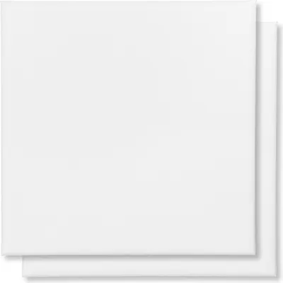 Produktbild von Schramm® 2 Stück Kanevas Keilrahmen in 9 verschiedenen Größen wählbar Keil Rahmen bespannt mit Baumwolle Leinwand Malen, Größe:40 x 40 cm