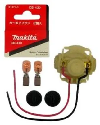 Produktbild von Makita Original Lagerschild 638462-8  + Kohlebürsten CB-430 191971-3+Makita Kappen 643929-3 für Makita HR240D