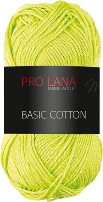 Produktbild von Pro Lana Basic Baumwolle 50g (74) hellgelb