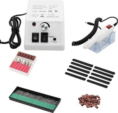 Produktbild von Peviasot Elektrische Nagelfräser Pediküre Nagelfeile Maniküre Set Nagelschleifer Nagelstudio Fräser Nagel Design Weiß
