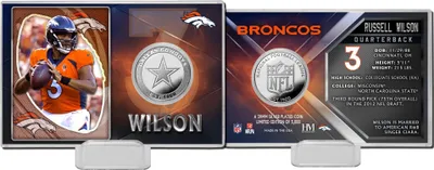 Produktbild von Russell Wilson Denver Broncos NFL Silver Coin Card