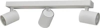 Produktbild von Oktaplex Deckenstrahler 3 flammig GU10 Spotleuchte schwenkbar LED Spotbalken 230V Deckenleuchte weiß