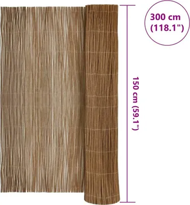 Immagine prodotto di vidaXL Recinzione in salice naturale 150 x 300 cm Salice