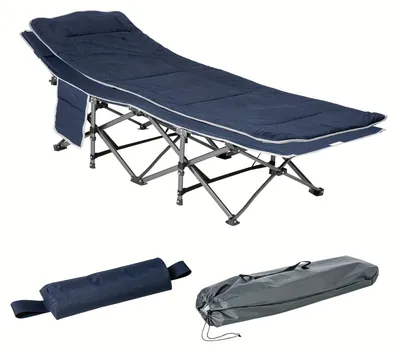 Produktbild von Campingbett – Reisebett – Klappbett – Baby-Campingbett – Zeltbett – Robustes Metallgestell