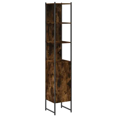 Produktbild von Badschrank Räuchereiche 33x33x185,5 cm Holzwerkstoff - Schminktische 842473