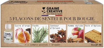 Produktbild von Graine Creative Kerzen Duftset 5x27 ml Weihnachten DIY Düfte