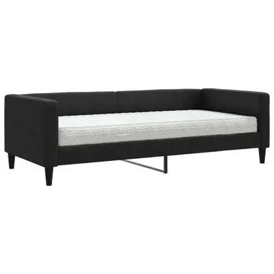 Obrázek produktu pro vidaXL Lehátko s matrací černé 90x200 cm Látka