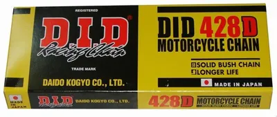 Zdjęcie produktu dla Łańcuch Napędowy Moto Did 428  Bez O-Ring (1882Dan) (Rozkuty Ogniwo)