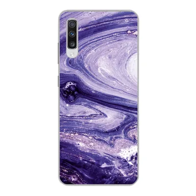 Produktbild von MuchoWow® Handyhülle Schutzhülle Hülle für Samsung Galaxy A70 Marmor - Naturstein - Glitzer Silikon Softcase Handy Hülle - Schutzhaube