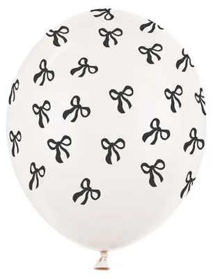 Zdjęcie produktu dla Balony, Kokardki, Pastel Off-white, 30 cm, 50 szt.