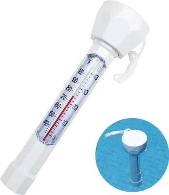 Produktbild von Schwimmbad schwimmende Thermometer leicht lesbar Thermograph Wassertemperatur Prüfgerät mit String für Spa Pool Teich Hot Tub