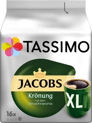Produktbild von Tassimo Jacobs Krönung XL | 16 T Discs, Kaffeekapseln