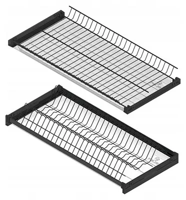 Image de Rejs Égouttoir d'armoire noir mat pour meuble 40 cm