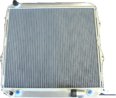 Productafbeelding van Radiator, aluminium constructie, geïntegreerde oliekoeler, kern afmetingen 528mm x 427mm x 50mm, totale afmetingen 570mm x 540mm x 60mm
