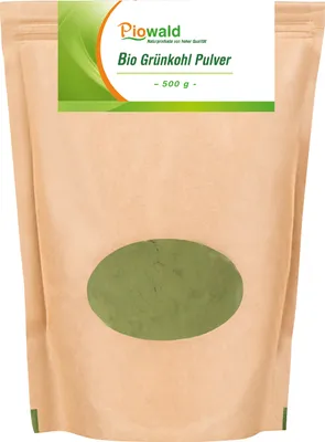 Produktbild von Piowald   Grünkohl Pulver - 500g Vorratspack