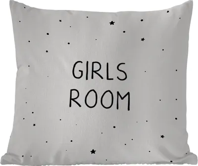 Produktbild von MuchoWow® Outdoor Kissen - Zitate - Mädchenzimmer - Mädchen - Kind - Sprichwörter - 40x40 cm - Wetterfest - Lounge Kissen - Kopfkissen - Interieur - Polster mit Bild