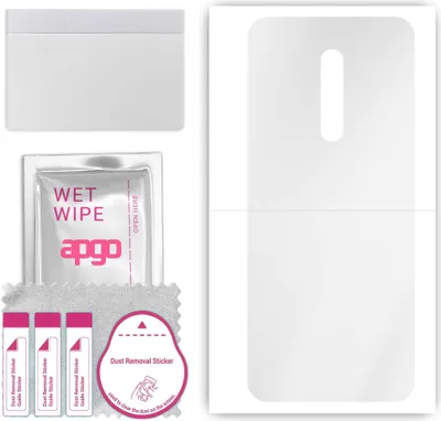 Produktbild von apgo Rückseite Schutzfolie, klar, kompatibel mit vivo X27 Pro, Hinten Hydrogel-Displayschutzfolie mit Positionierhilfe, kratzfest, einfache Montage