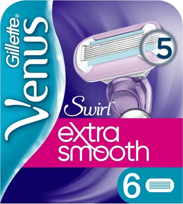 Produktbild von Gillette Venus Gillette Venus Swirl Extra Glatte Rasierklingen Frauen - 6 Stück