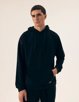 Produktbild von Trainingspullover Henderson bequem schwarz mit Kapuze XXL
