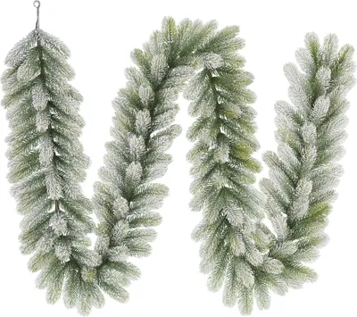 Image de Black Box Trees Guirlande de Nagoya avec neige - Guirlande de Noël L270 cm - Vert Frosted