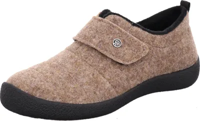 Produktbild von Rohde Damen Pantoffel geschlossener Filz Hausschuh Klettverschluss D.Olbia 2007, Größe:39 EU, Farbe:Beige