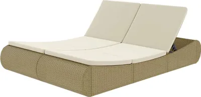 Produktbild von vidaXL Outdoor-Sonneninsel Poly Rattan Beige