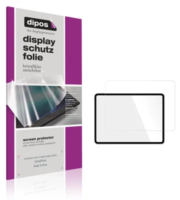 Produktbild von 2x Schutzfolie für OnePlus Pad 3 Pro klar Displayschutzfolie Folie Display Schutz dipos