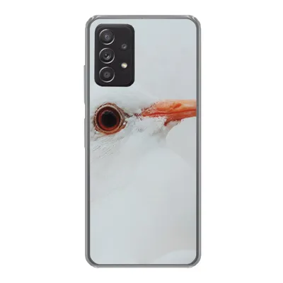 Produktbild von MuchoWow® Handyhülle Schutzhülle Hülle für Samsung Galaxy A53 5G Nahaufnahme einer weißen Taube Silikon Softcase Handy Hülle - Schutzabdeckung
