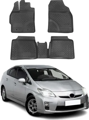 Image de OMAC Tapis de sol pour Toyota Prius XW30 2009-2015 sur mesure en caoutchouc Noir