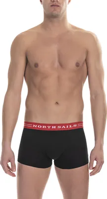 Produktbild von North Sails Boxer (2 Pack) – Herren – Baumwolle(Schwarz (Elastisch Rot) L)