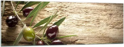 Produktbild von Bilder auf glas - Oliv italien aroma diät - 160x50cm - Glasbilder - Wandbilder - Kunstdruck - zum Aufhängen bereit - Wanddekoration aus Glas - Glas Bilder - Wandbild auf Glas - GAB160x50-2420