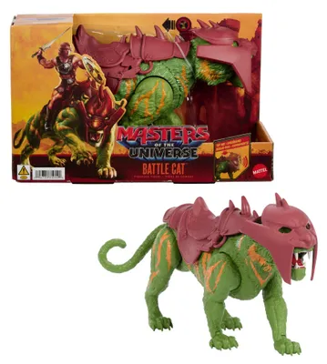 Produktbild von Masters of the Universe Film 2026 Battle Cat Kreatur-Figur mit Beiß- und Brüllfunktionen, ca. 14 cm groß, 6 Jahr(e), Mehrfarbig, Kunststoff, Metall