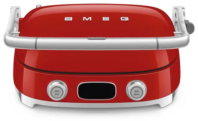 Zdjęcie produktu dla Smeg MGF01RDEU, Czerwony, Aluminium, Plastik, Polerowane, Burger, Panini, Wafle, Przyciski, 250 °C