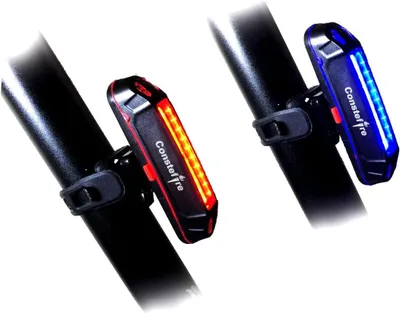Immagine prodotto di Faro anteriore a LED per bicicletta, 2 luci posteriori a LED, ricaricabili tramite USB, impermeabili, con 5 modalità, adatte per bici da corsa e mountain bike