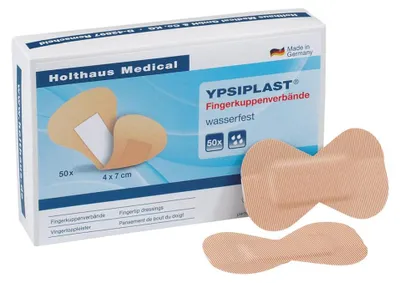 Produktbild von YPSIPLAST® Fingerkuppenverband, 4 x 7 cm, 100 Stück wasserabweisend - B07PTXWPG1 | Packung (50 Stück)