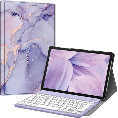 Zdjęcie produktu dla Etui z klawiaturą do tabletów Galaxy Tab A11+ Plus, Tab A9+ Plus, 11 cali, kolor fioletowy