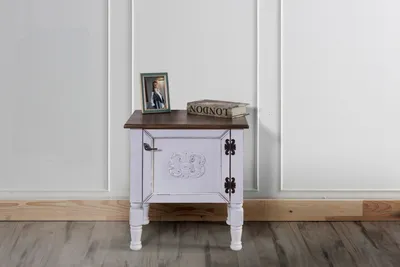 Immagine prodotto di Skye Decor, Ada Nightstand - White, Comodini e cassettiere, Bianco, MDF, 240 x 220 cm