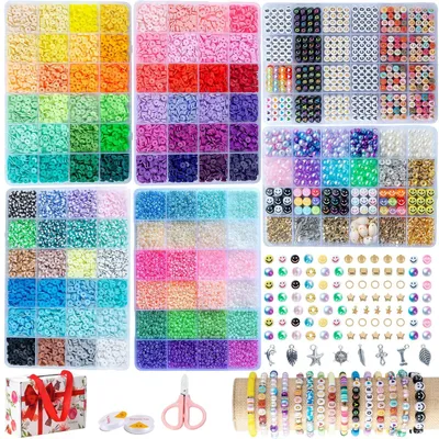 Image de Solidchoice - Ensemble de 16 000 perles pour la création de bracelets